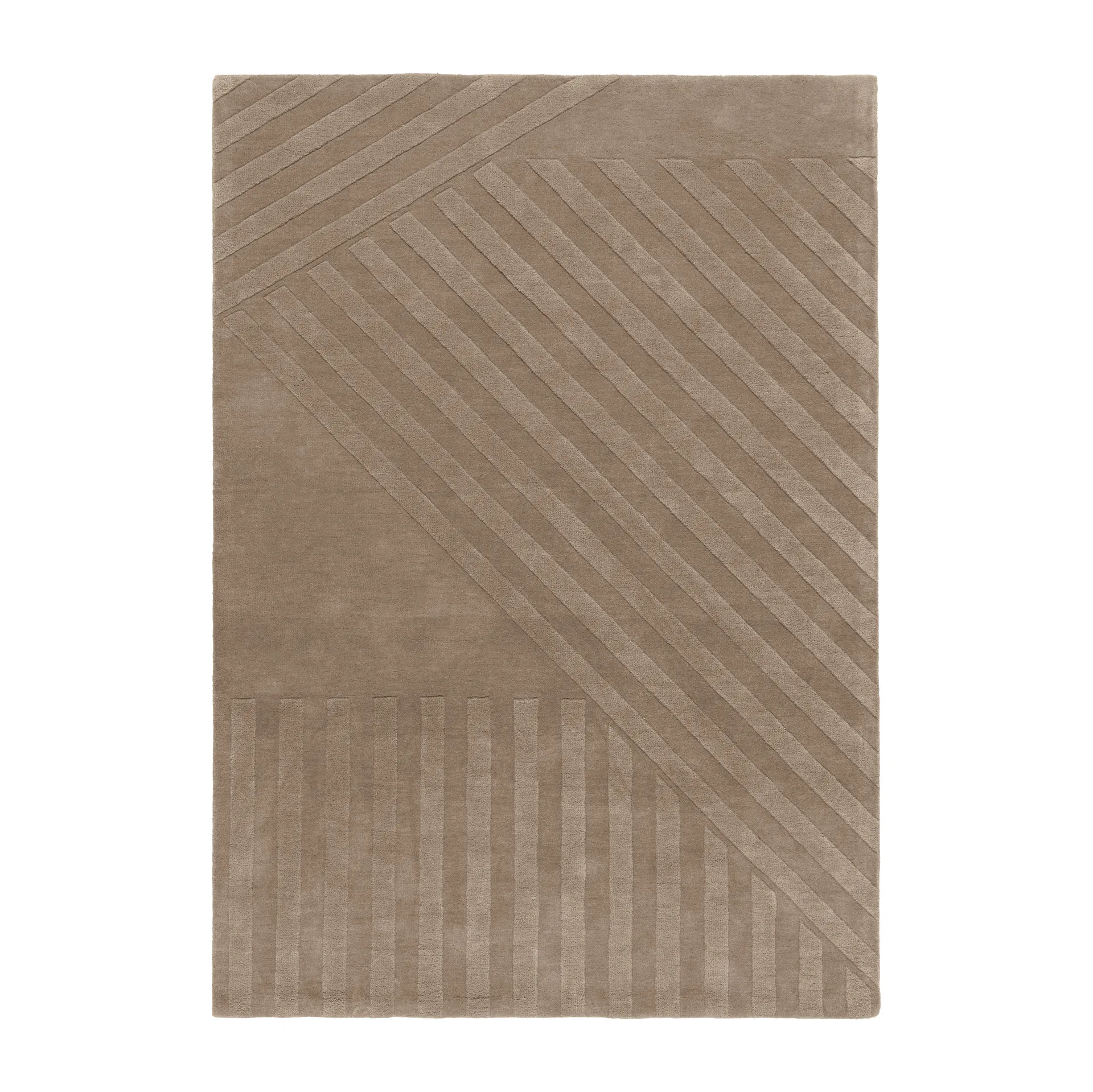 Levels ullteppe stripes grå, 170 x 240 cm NJRD