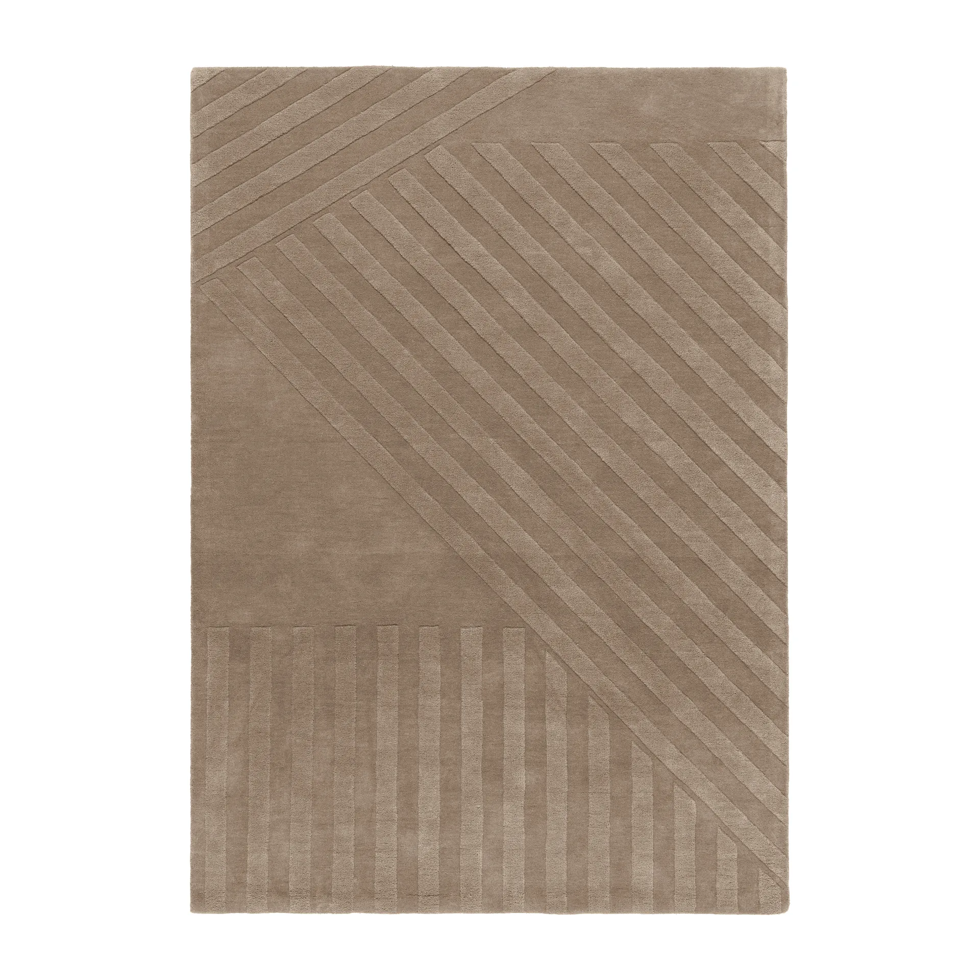 Levels ullteppe stripes grå, 200 x 300 cm NJRD