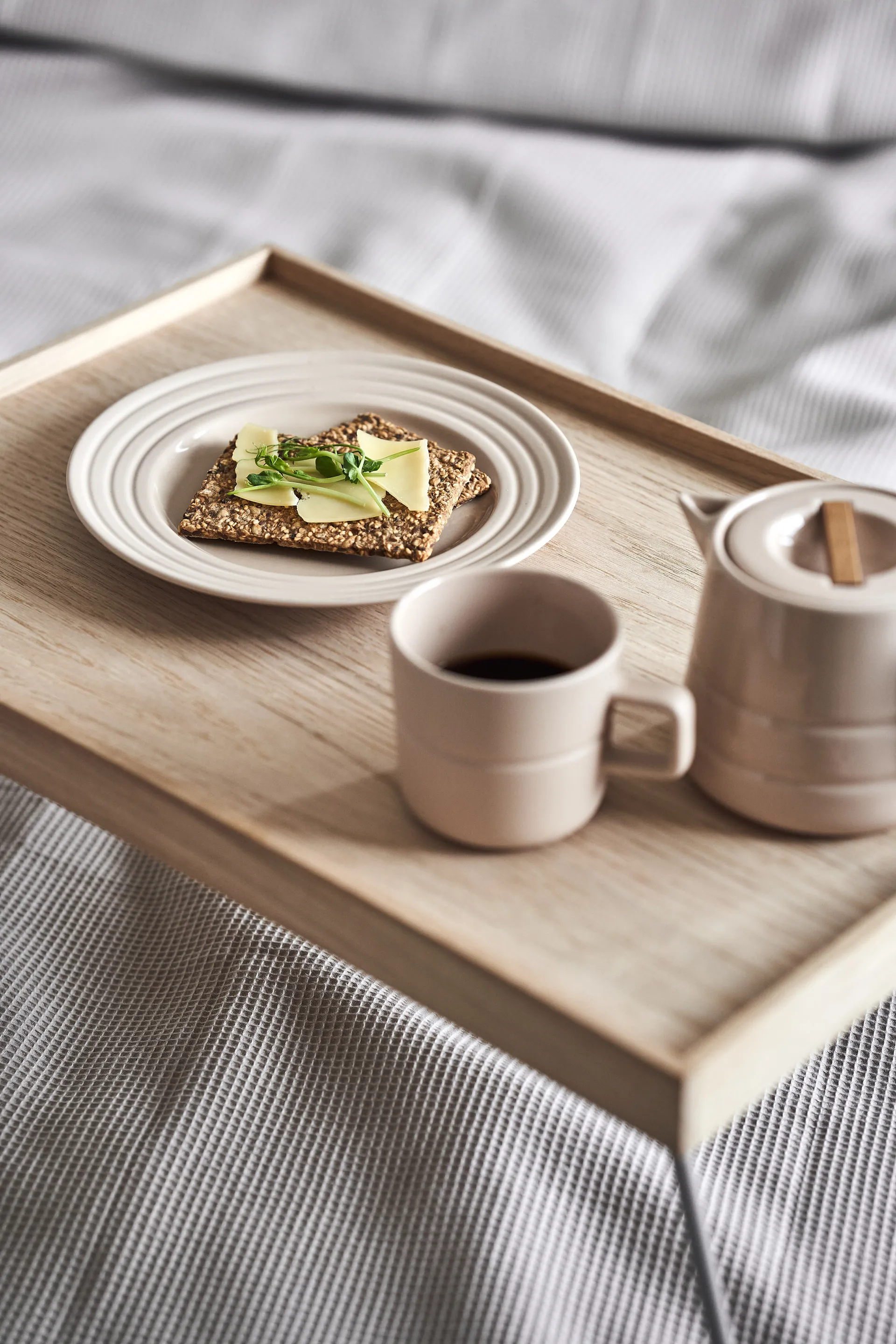 Lines tallerken Ø21 cm 6-stk., Beige NJRD