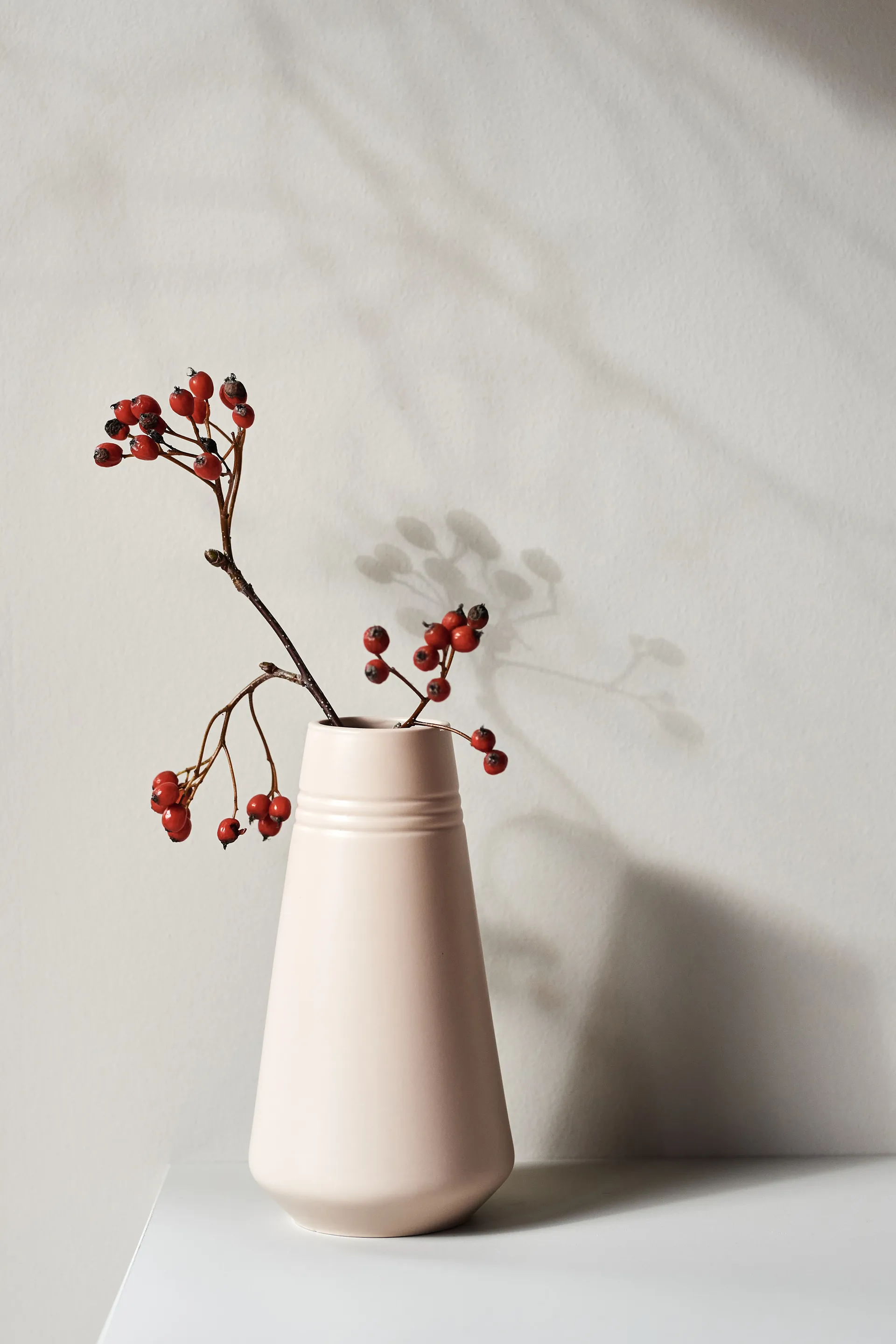 LInes vase 22 cm , Beige NJRD