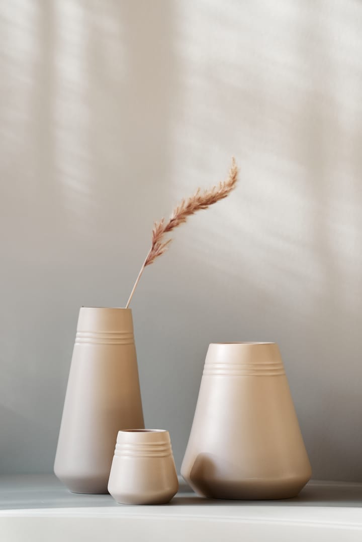 Lines vase 8 cm, Beige NJRD