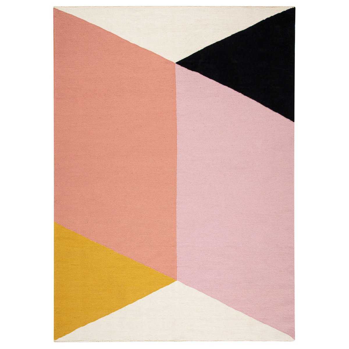 NJRD Rectangles blocks kelimteppe rosa 200x300 cm
