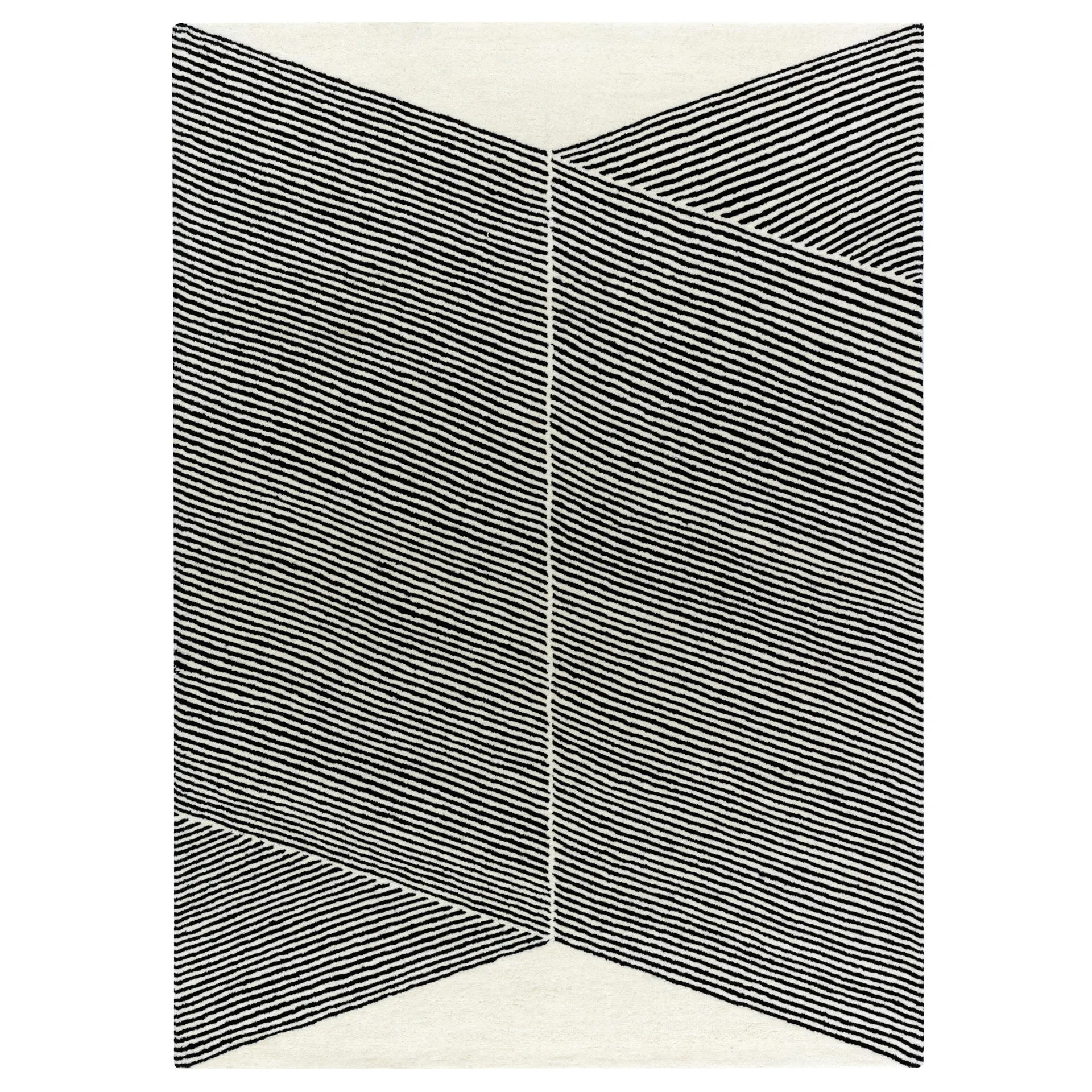 Rectangles ullteppe naturhvit, 200x300 cm NJRD
