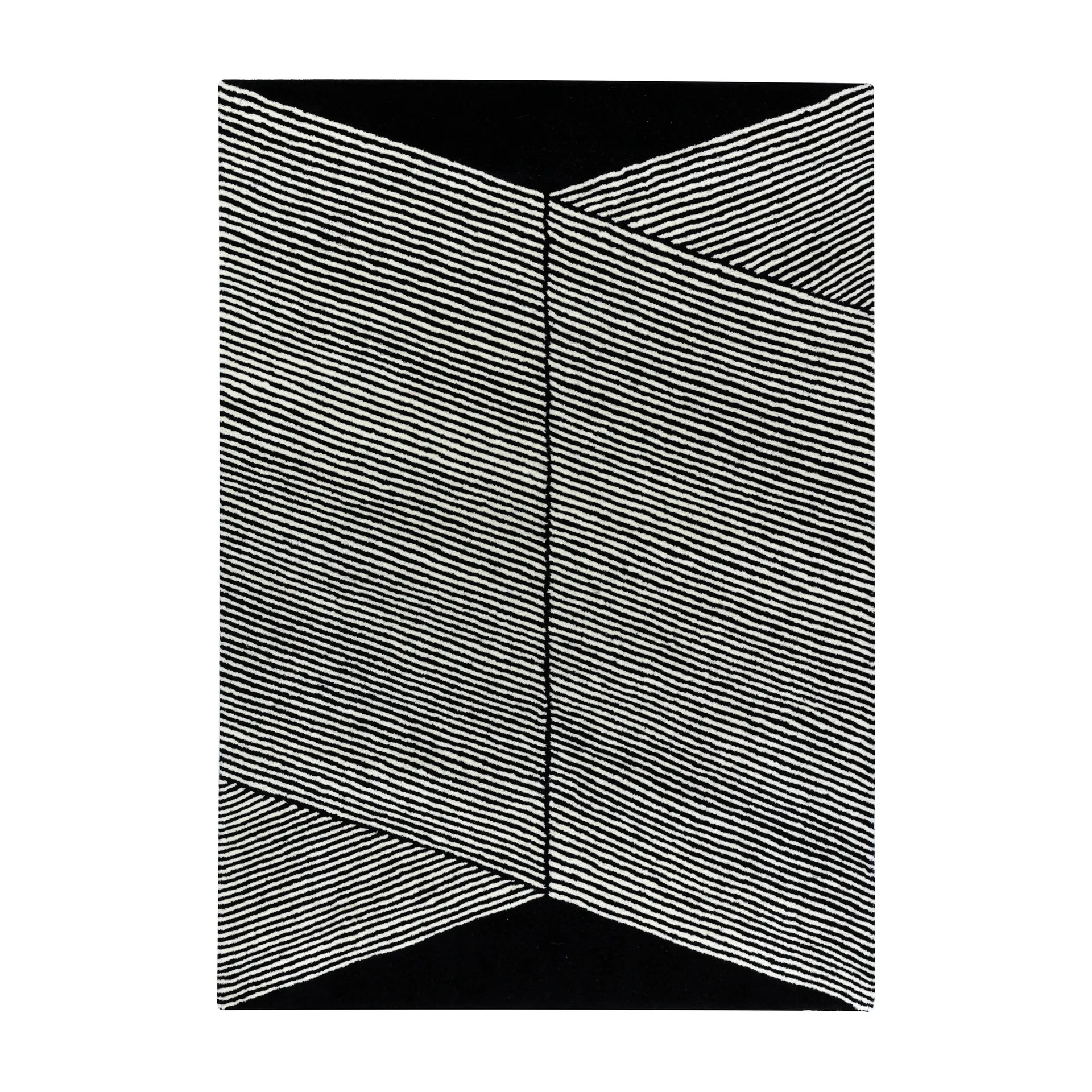 Rectangles ullteppe svart, 170x240 cm NJRD