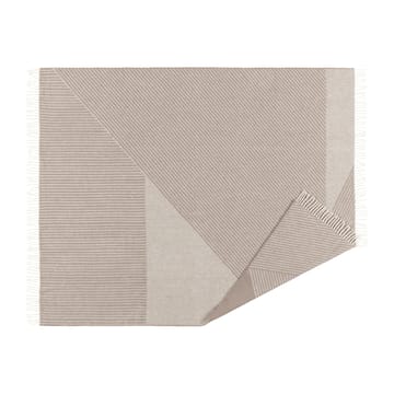 Stripes ullpledd 130 x 185 cm - Beige - NJRD