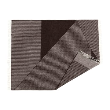 Stripes ullpledd 130 x 185 cm - Brun - NJRD