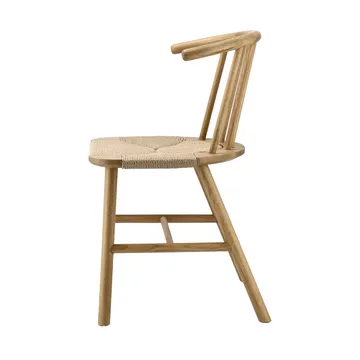 VIOR spisebord 120 cm + stol 4-pakning - Lakkert eik-natur - NJRD