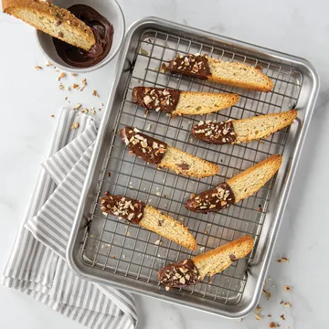 Naturals quarter sheet bakeplate med rist - Sølv - Nordic Ware