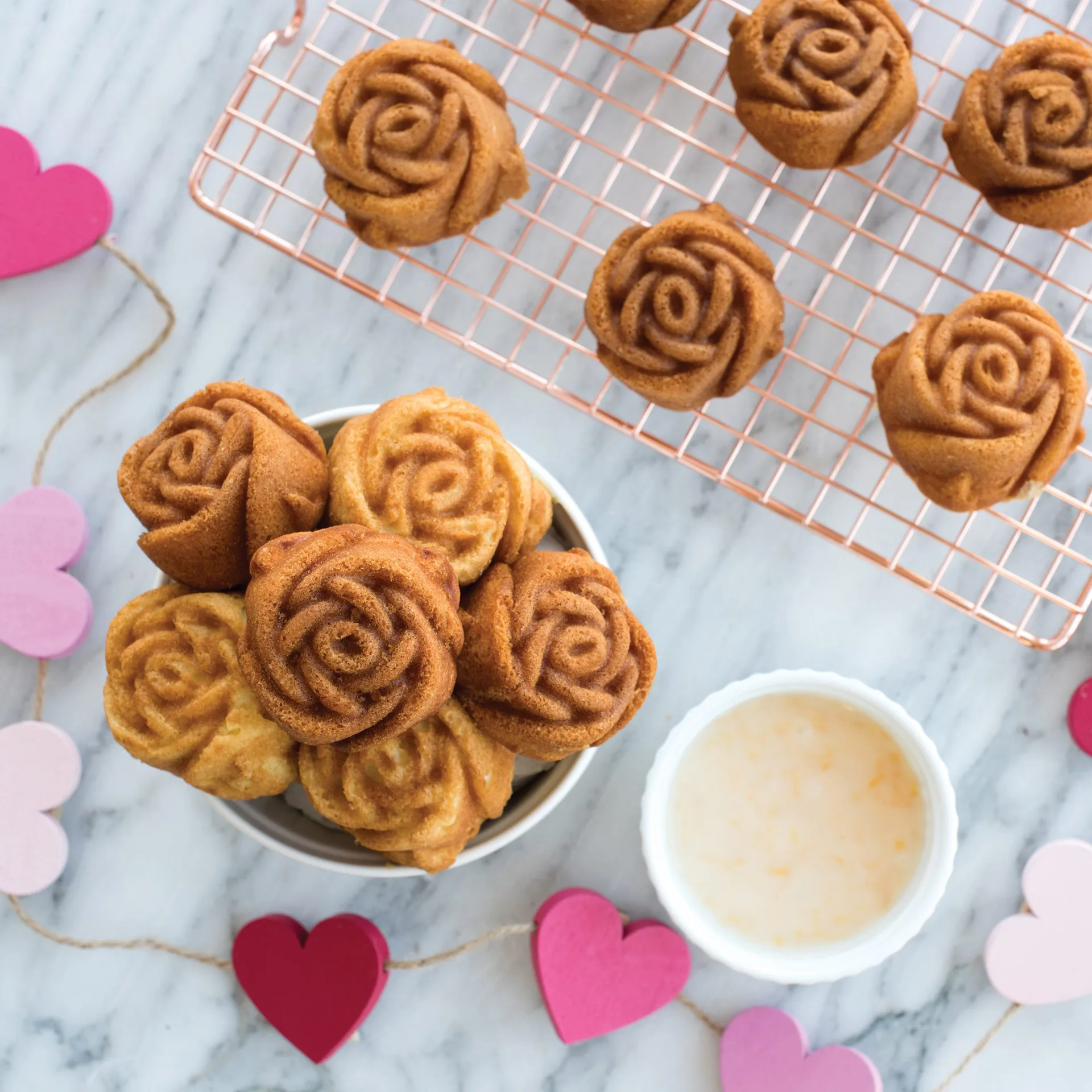 Nordic Ware Rosebud kakeform, Toffee Nordic Ware