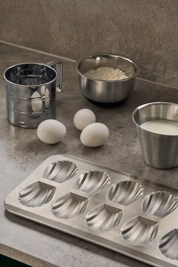 BAKE madeleineform - Rustfritt stål, 12stk - Nordwik