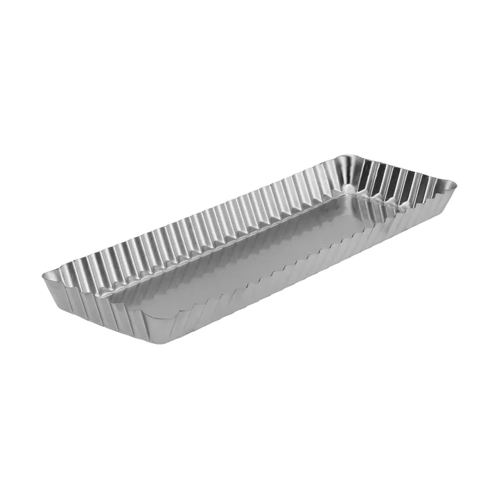 BAKE paiform med løs bunn - Rektangulær, rustfritt stål, 35x11 cm - Nordwik