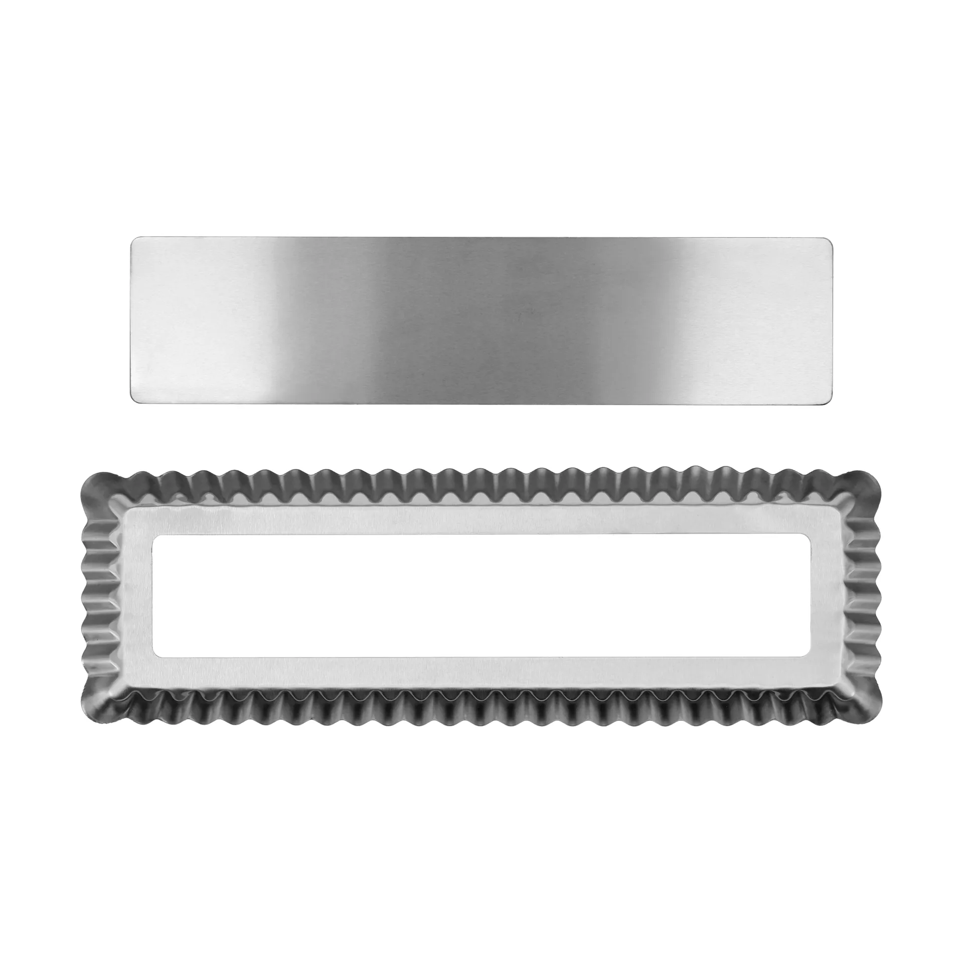 BAKE paiform med løs bunn, Rektangulær, rustfritt stål, 35x11 cm Nordwik