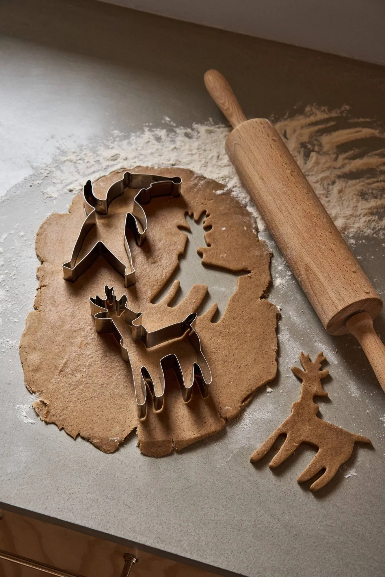 BAKE pepperkakeform, Nisse & Reinsdyr, 2 deler Nordwik