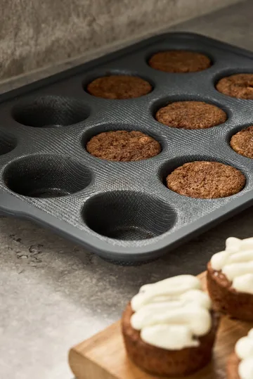 BAKE silikonform med forsterket ramme - Muffins, 12 stk - Nordwik