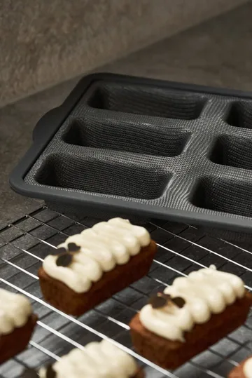 BAKE silikonform med forsterket ramme - Rektangulær, 6 stk., 26,2x22,1 cm - Nordwik
