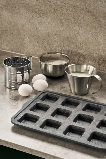 BAKE silikonform med forsterket ramme - Rektangulær, 6stk, 36x26 cm - Nordwik