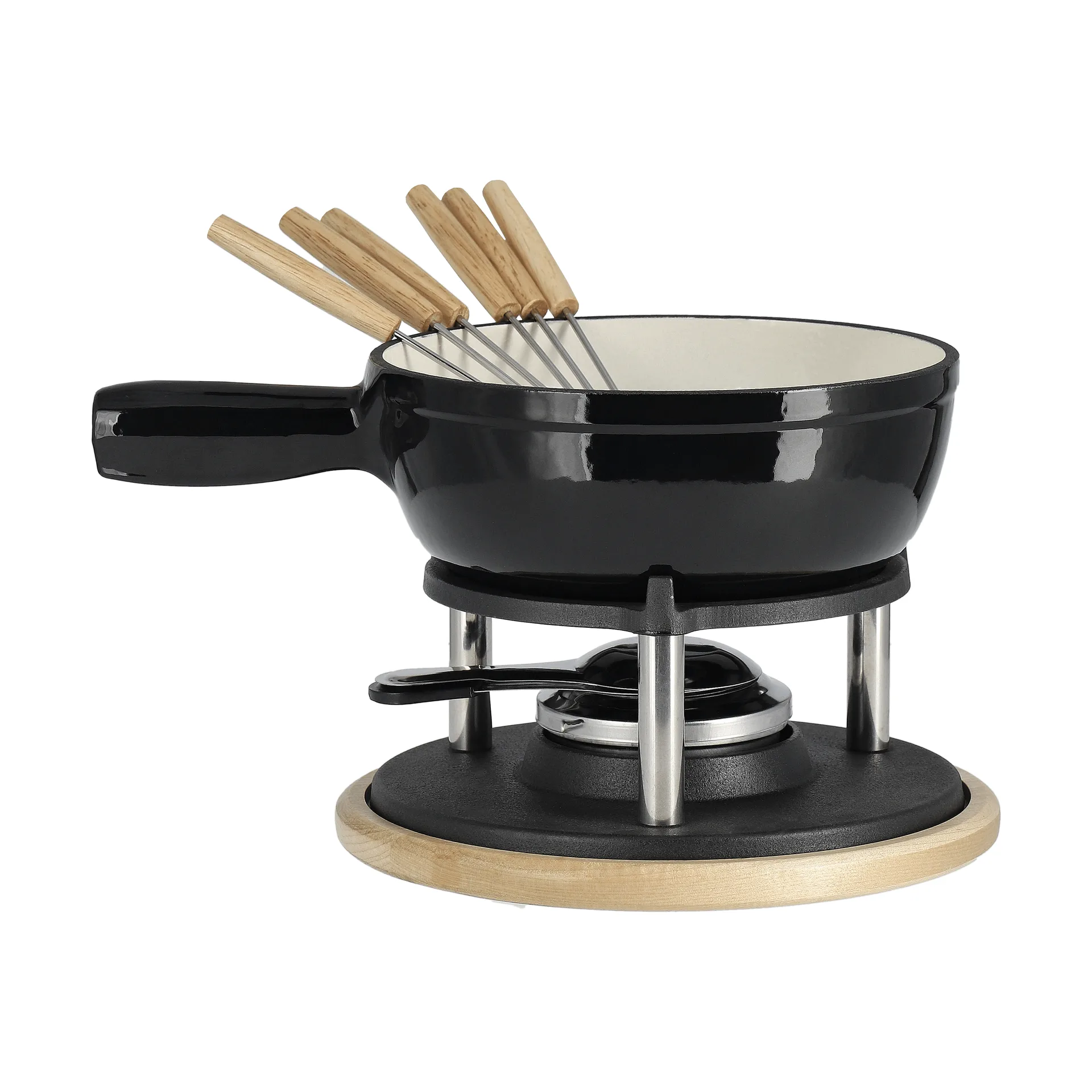 Nordwik Emaljert fonduegryte Svart, 1,8 l