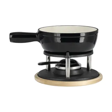 Fonduegryte emaljert - Svart, 1,8 l - Nordwik