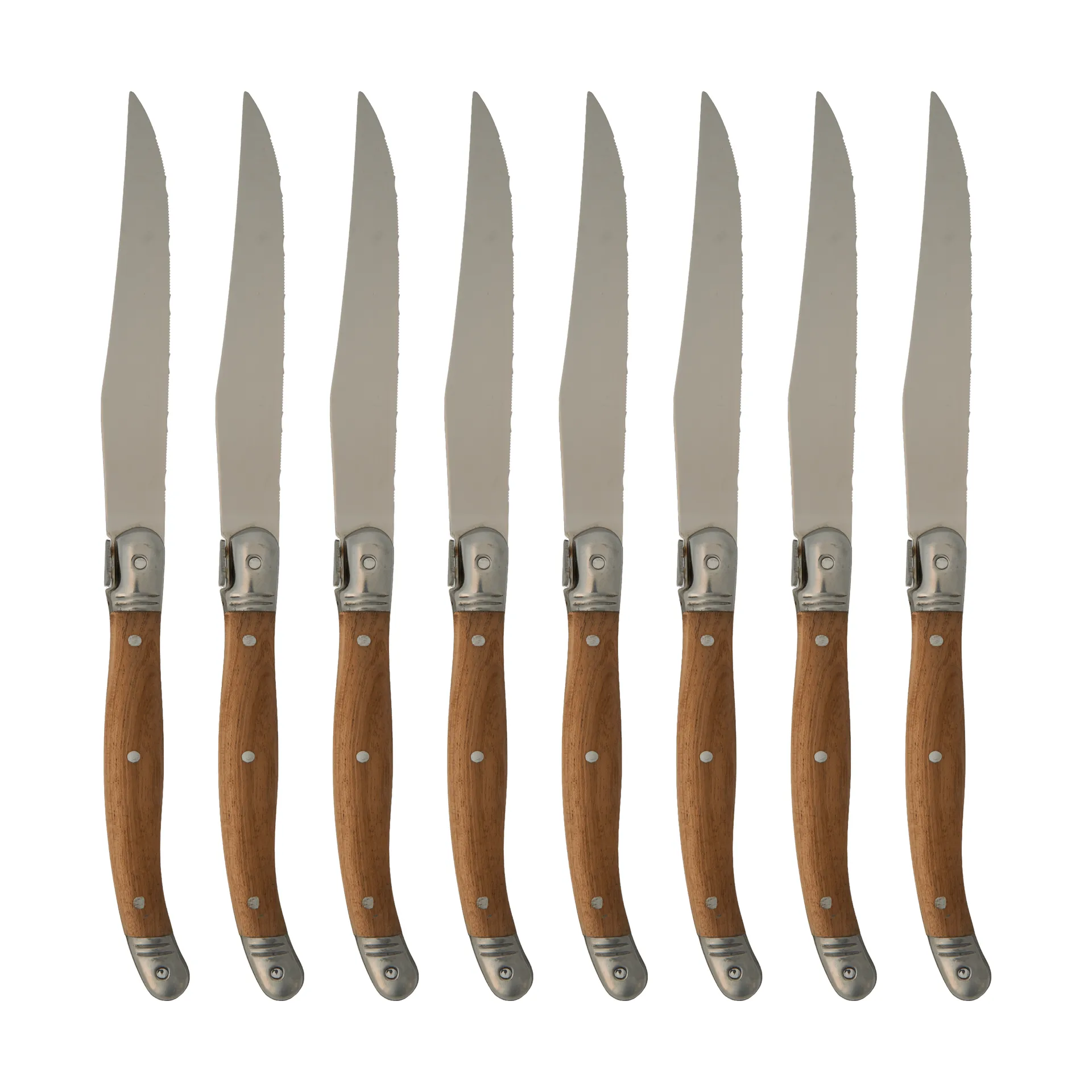 Nordwik grillkniv 8-pakning, Rustfritt stål-tre Nordwik