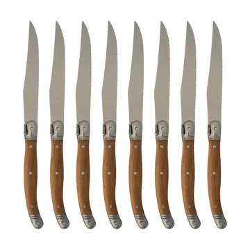 Nordwik grillkniv 8-pakning - Rustfritt stål-tre - Nordwik