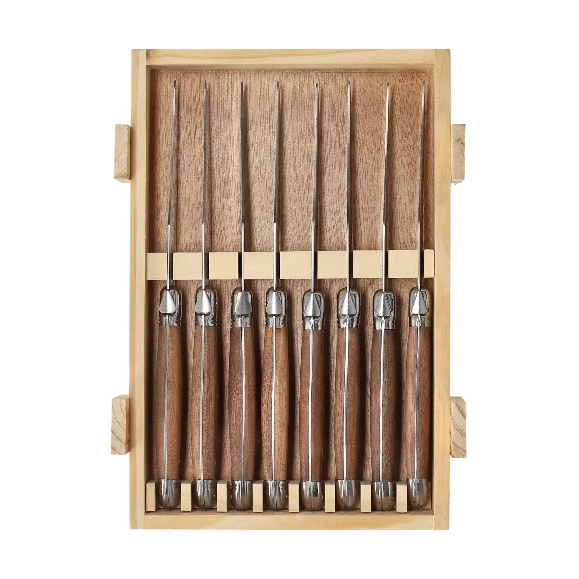 Nordwik grillkniv 8-pakning, Rustfritt stål-tre Nordwik