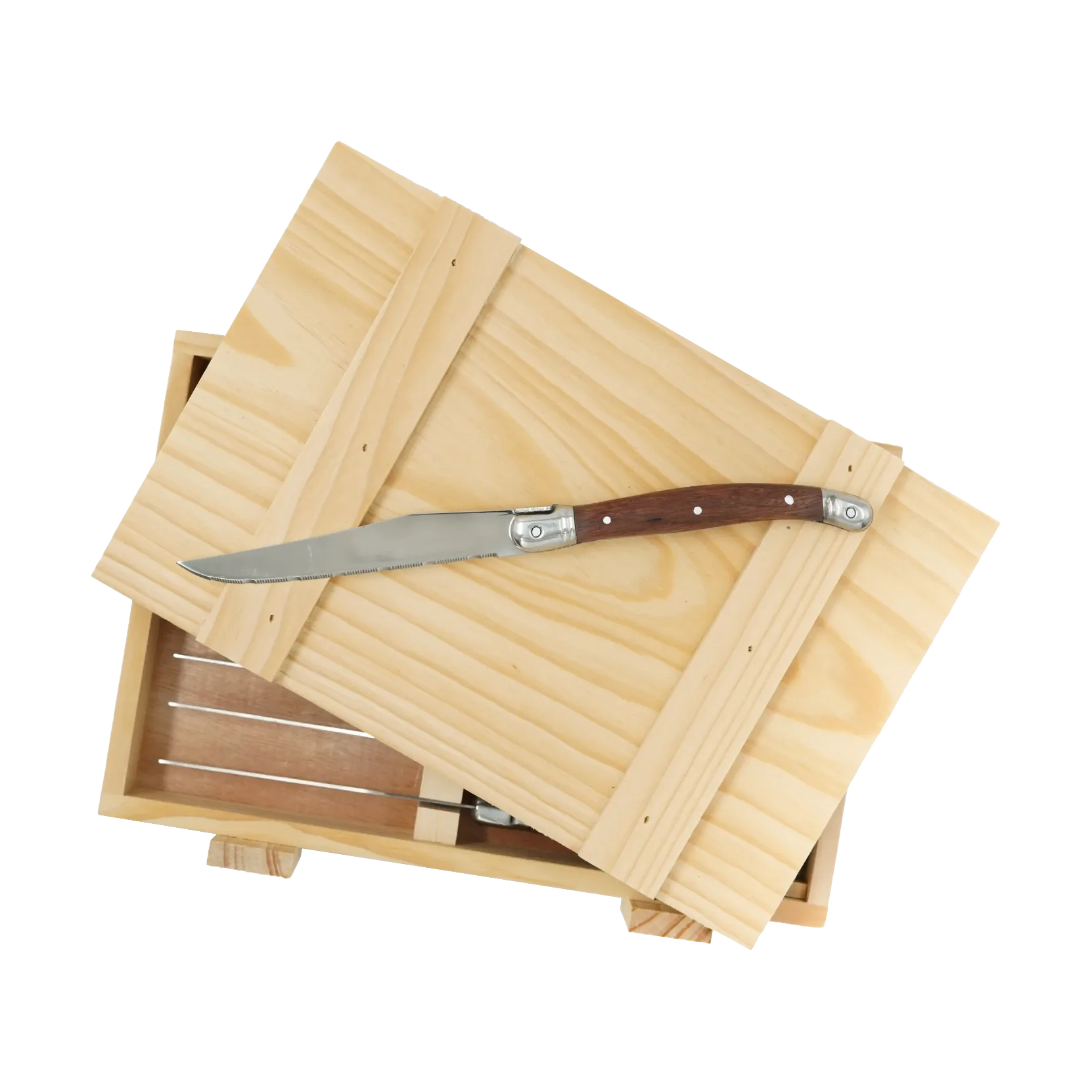 Nordwik grillkniv 8-pakning, Rustfritt stål-tre Nordwik