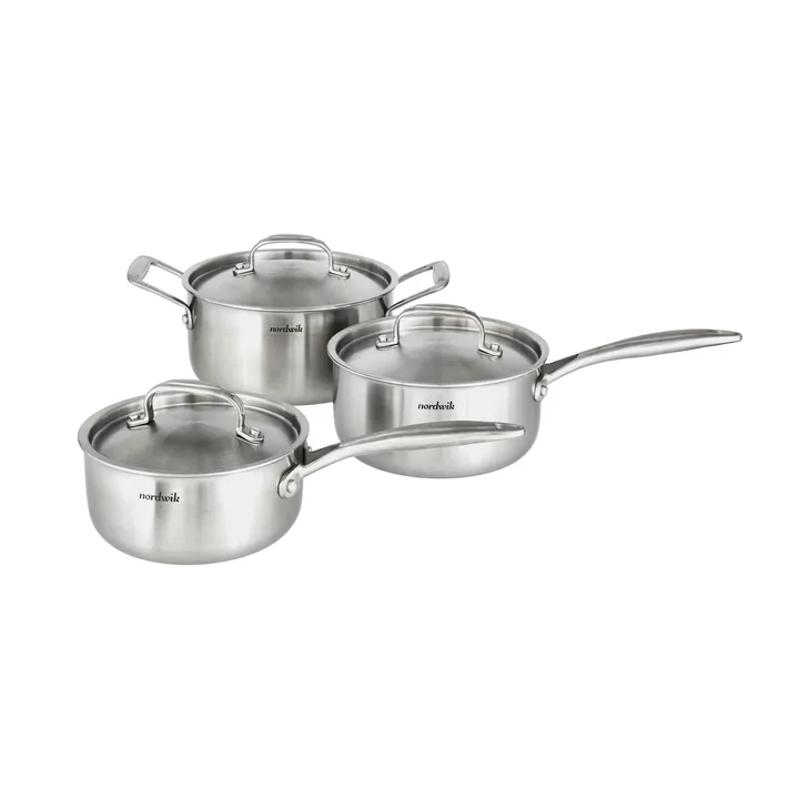 Nordwik grytesett 3-ply 3 deler - 1,5 l, 2 l, 3 l - Nordwik