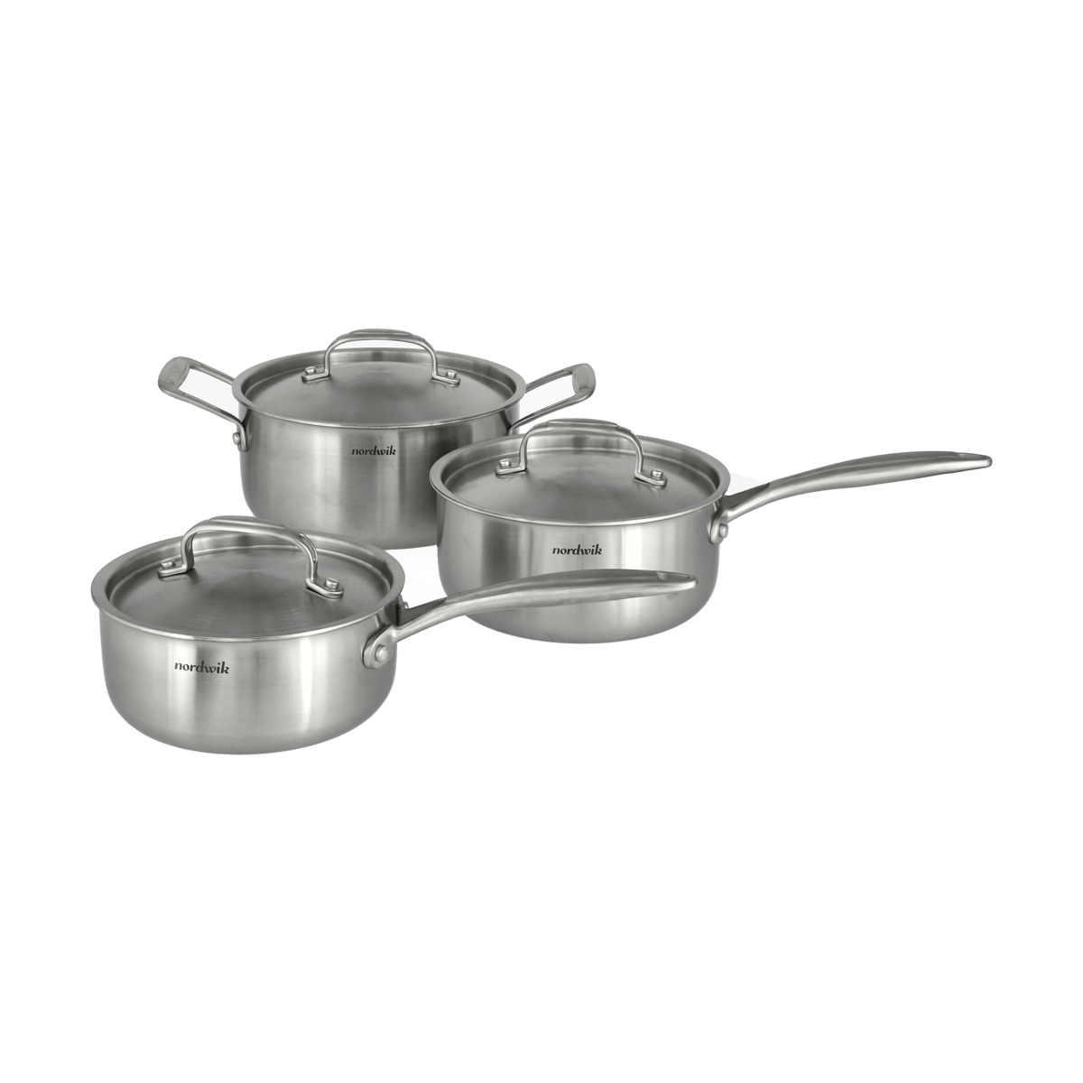 Nordwik Nordwik grytesett 3-ply 3 deler 1,5 l, 2 l, 3 l