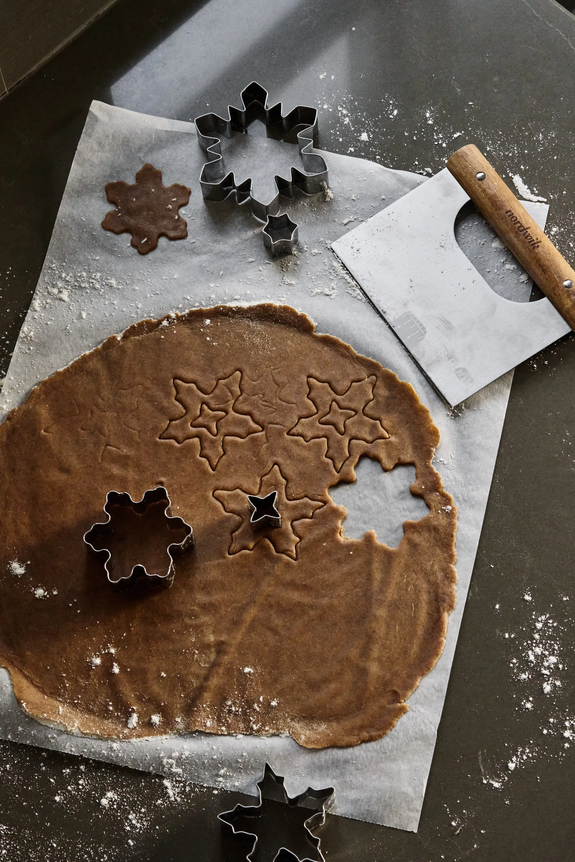 Nordwik pepperkakeformer 3 deler, Snøfnugg Nordwik