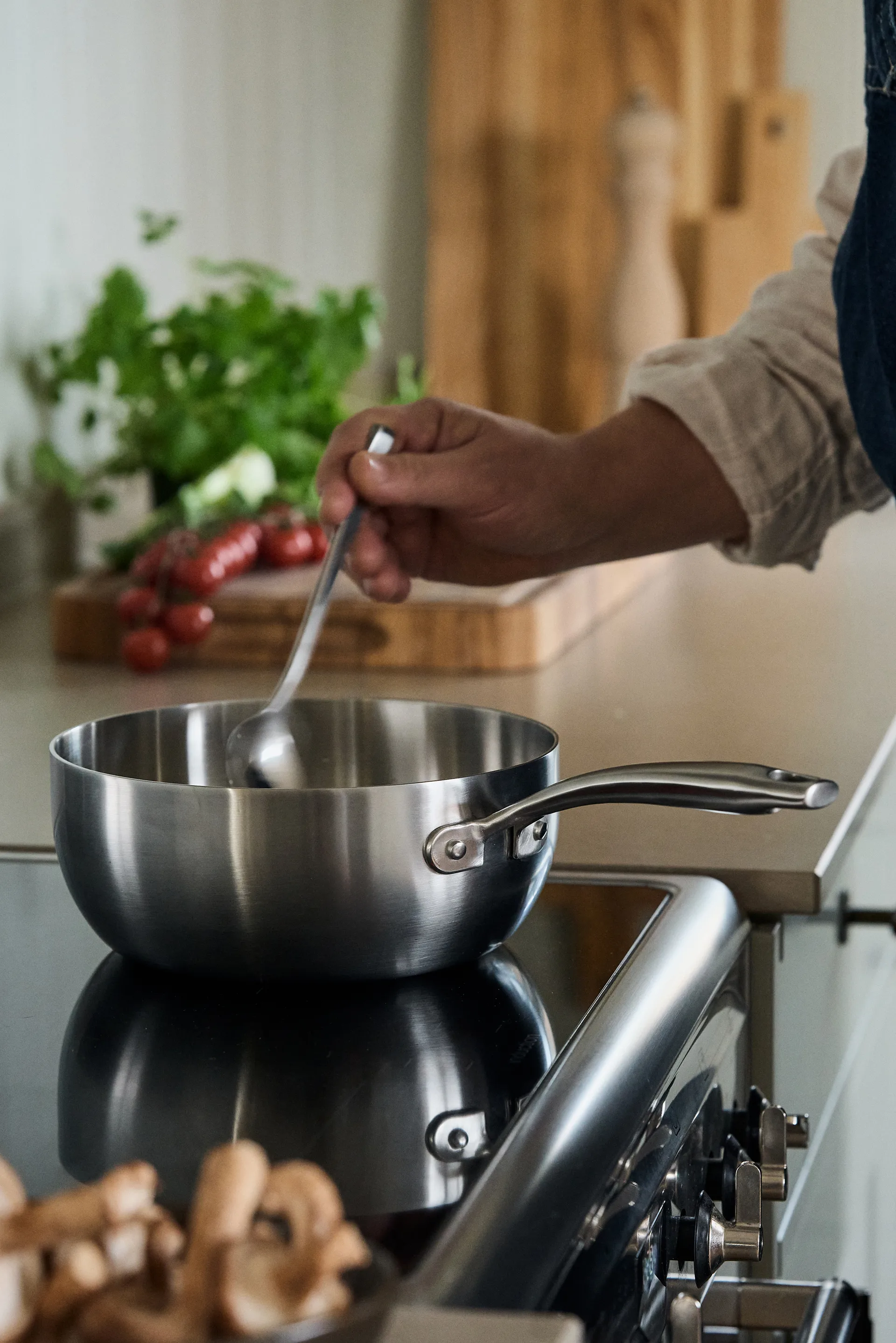 Nordwik sauteuse 3-lags rustfritt stål, 20 cm Nordwik