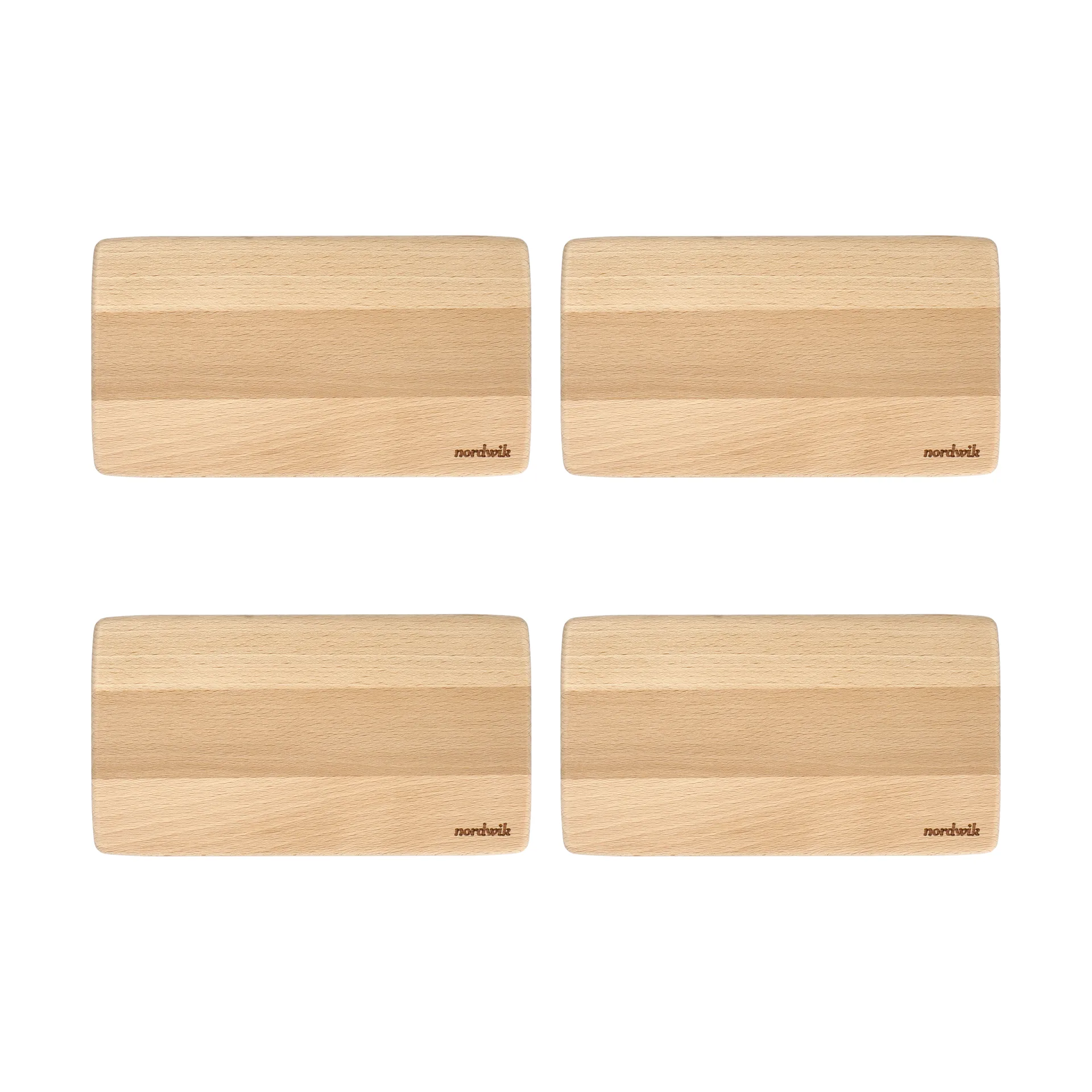 Nordwik smørbrødbrikke bøk 4-pk, 20x11x0,8cm Nordwik