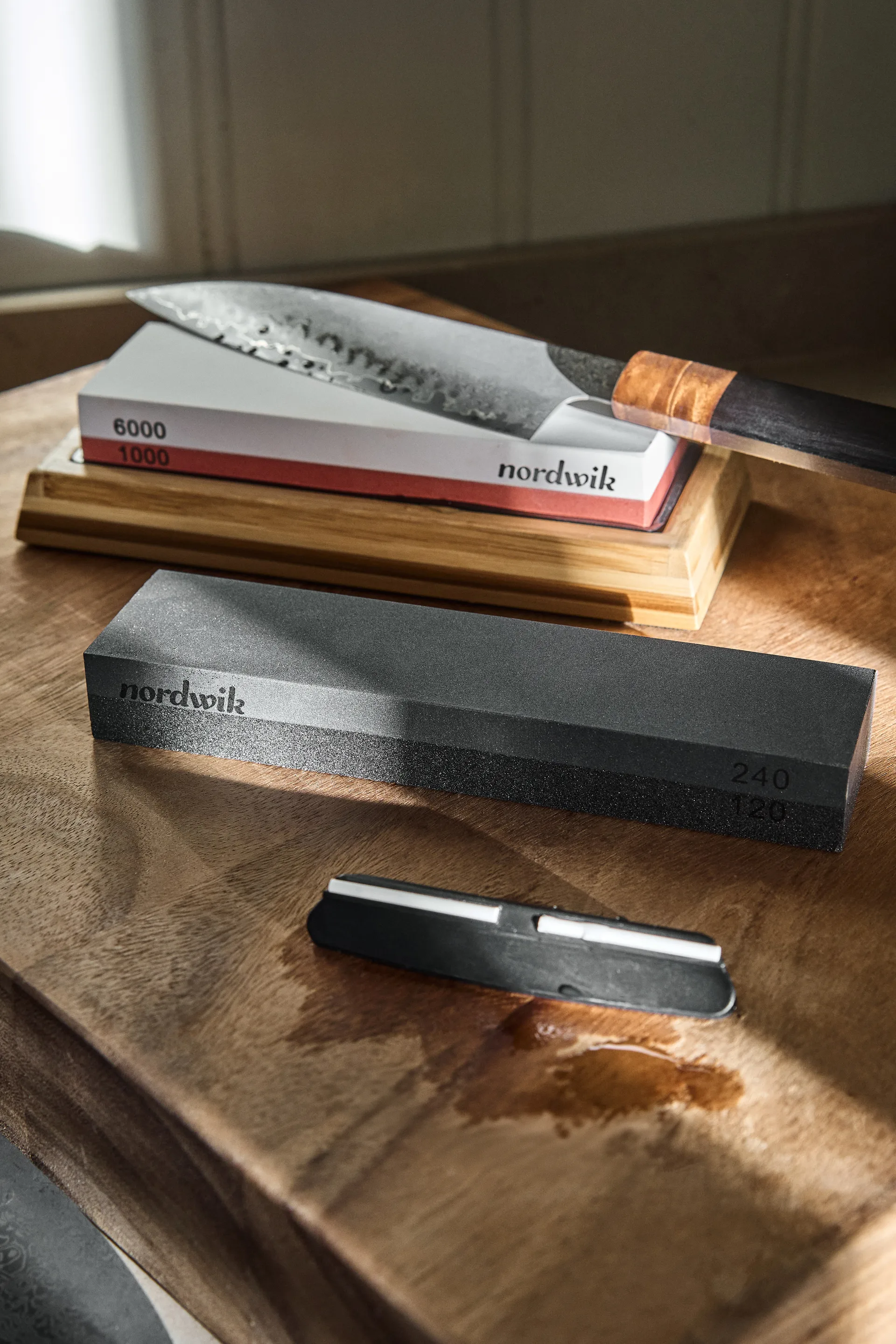 Våtslipestein grunnsliping, 120/240 grit Nordwik