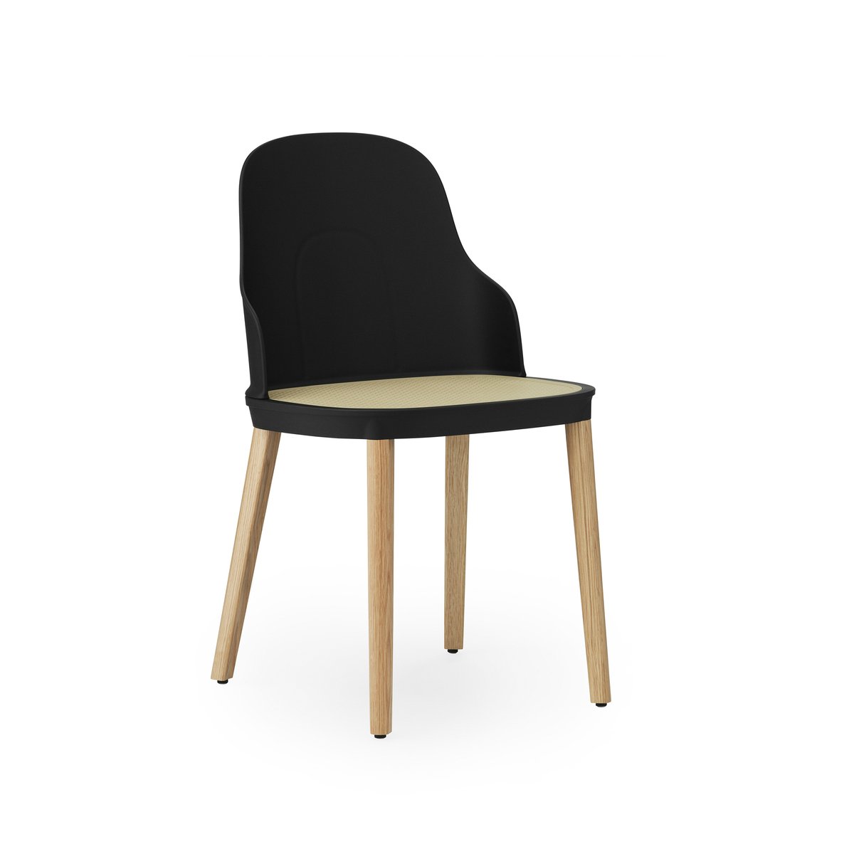 Normann Copenhagen Allez molded wicker stol Svart-eik