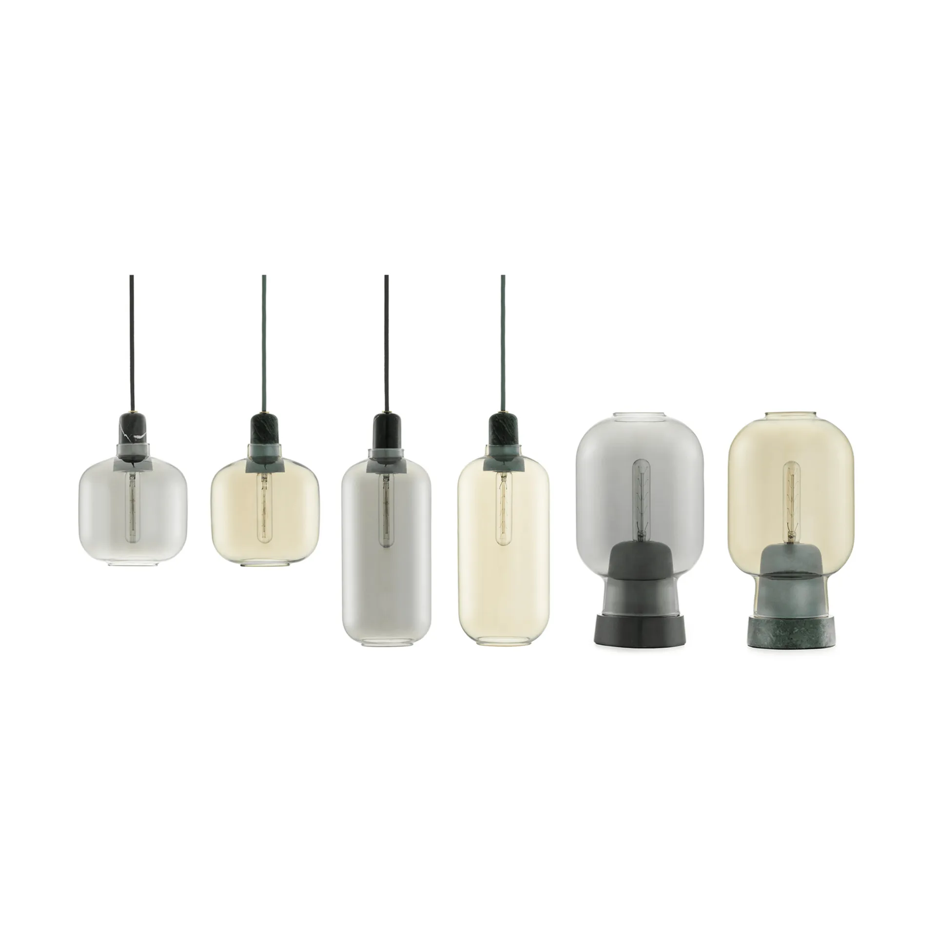Amp lampe liten, grå-sort Normann Copenhagen
