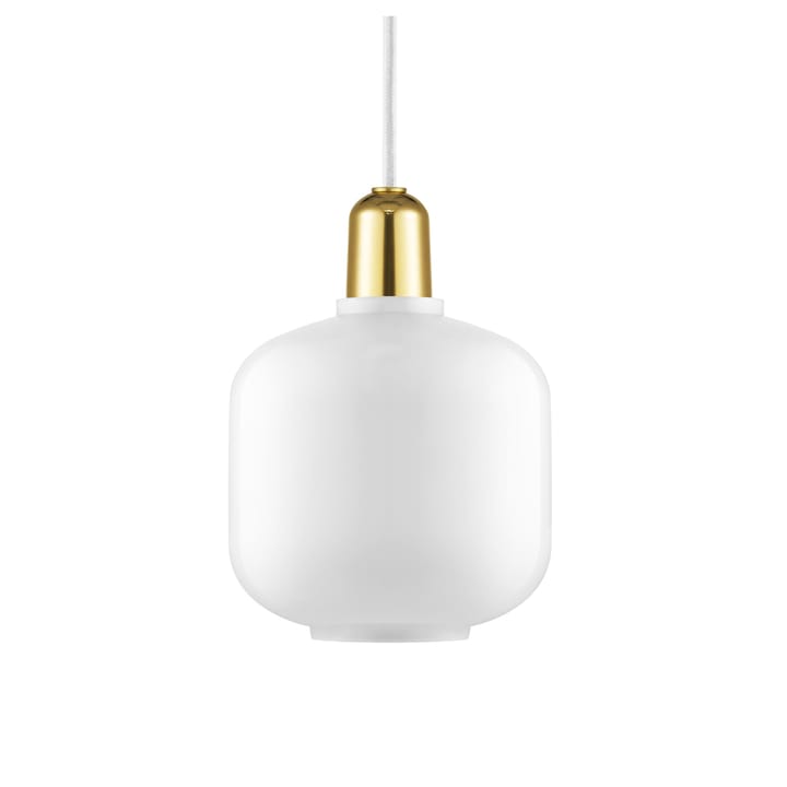 Amp lampe liten - Hvit-messing - Normann Copenhagen