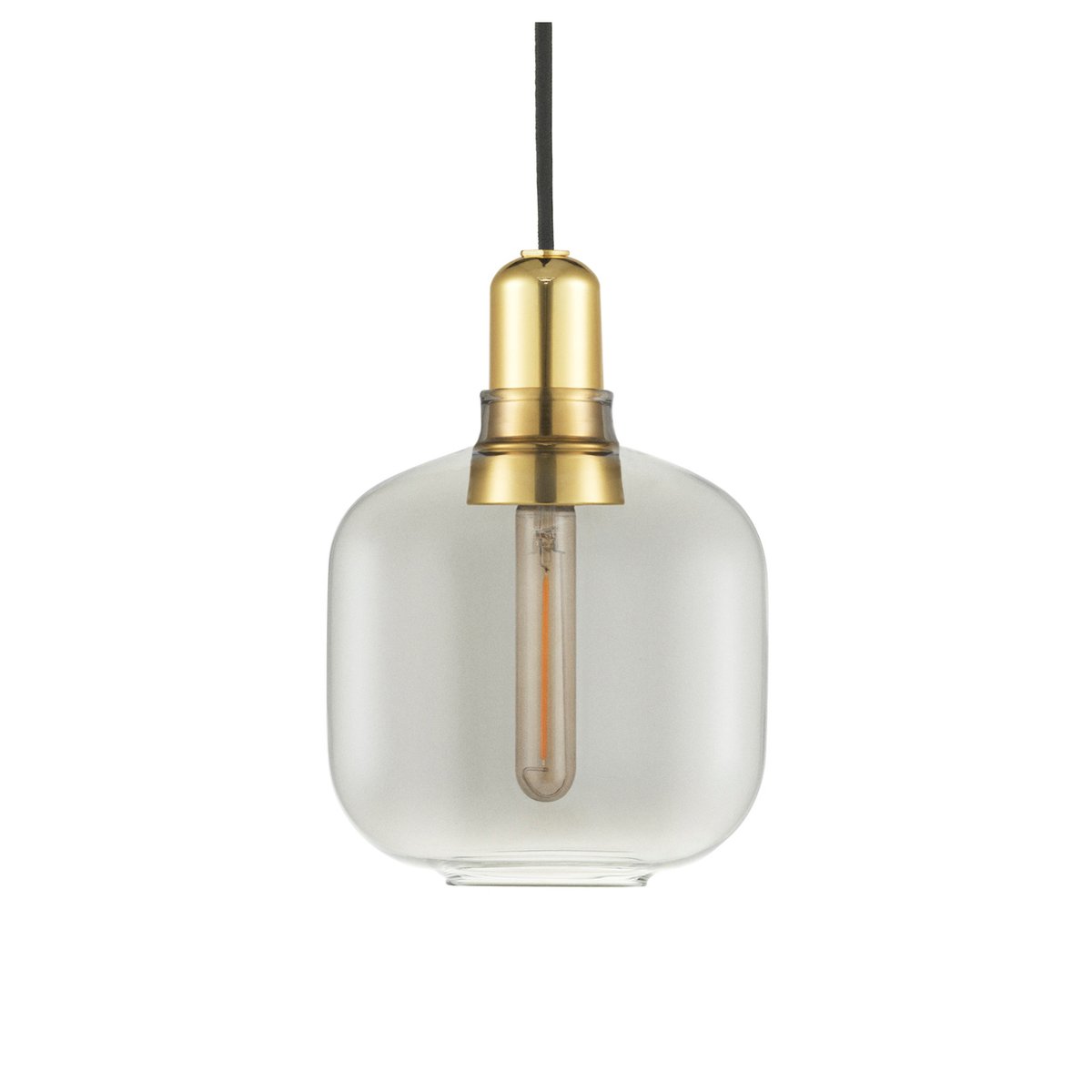 Normann Copenhagen Amp lampe liten Smoke-messing