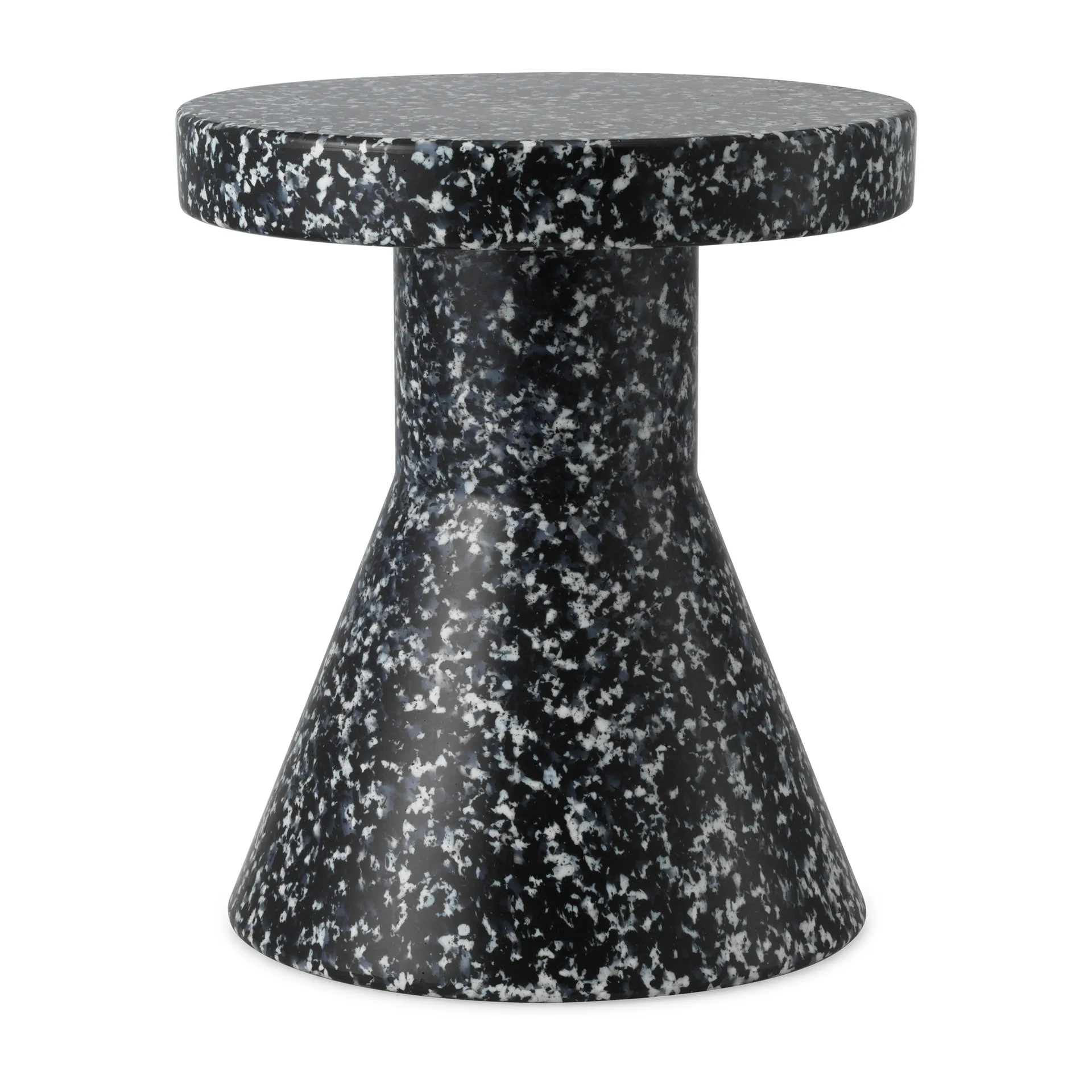 Normann Copenhagen - Bit Stool Cone - Black/White - Krakker - Simon Legald - Svart,Hvit - Plast