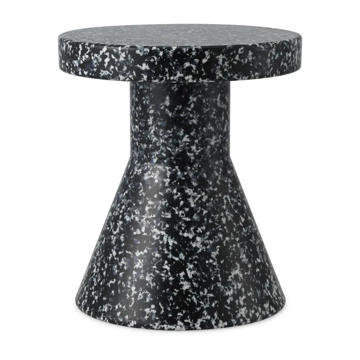 Bit Cone rund krakk - Svart-hvit, Ø36x42 cm - Normann Copenhagen