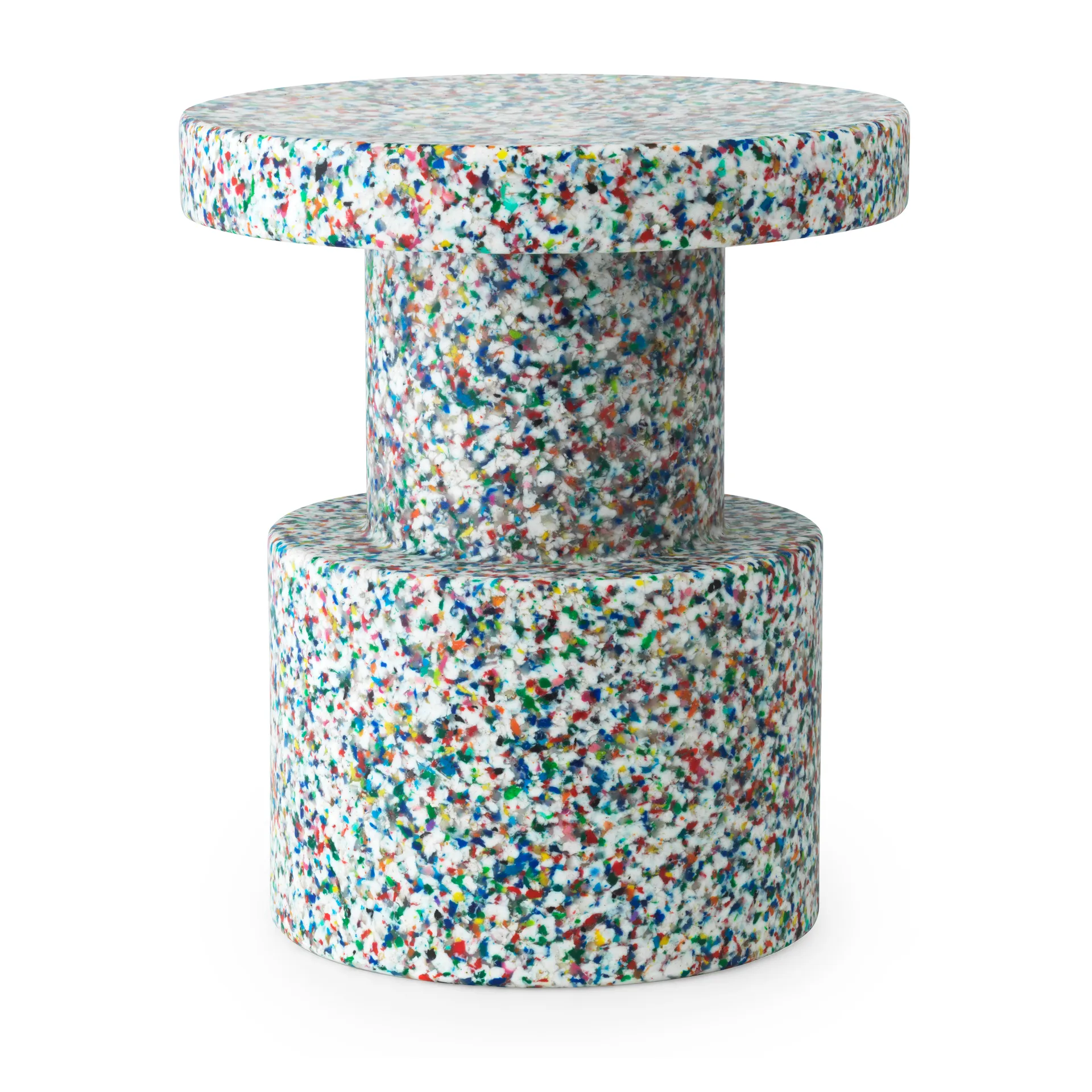 Normann Copenhagen - Bit Stool - White Multi - Krakker - Simon Legald - Hvit - Plast