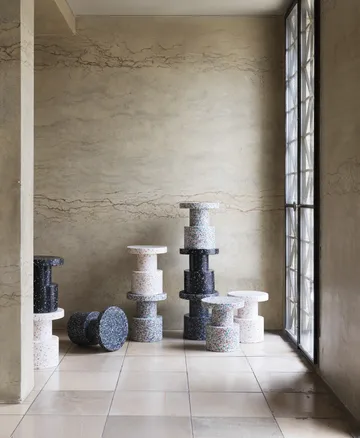 Bit rund krakk - Sort, Ø36x42 cm - Normann Copenhagen