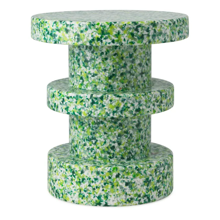 Bit Stack rund krakk - Grønn, Ø36x42 cm - Normann Copenhagen