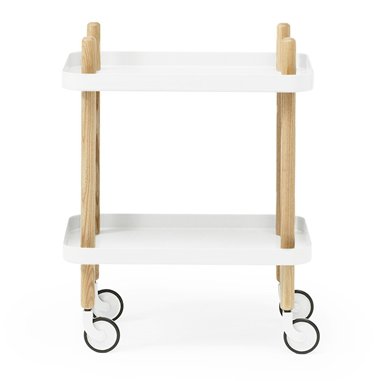 Normann Copenhagen - Block Table White - Småbord & sidebord - Simon Legald - Hvit - Metall/Tre