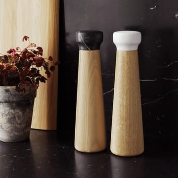 Craft saltkvern eik-hvit marmor - stor - Normann Copenhagen