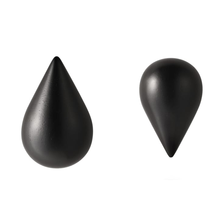 Dropit knagger 2-pack - svart liten - Normann Copenhagen