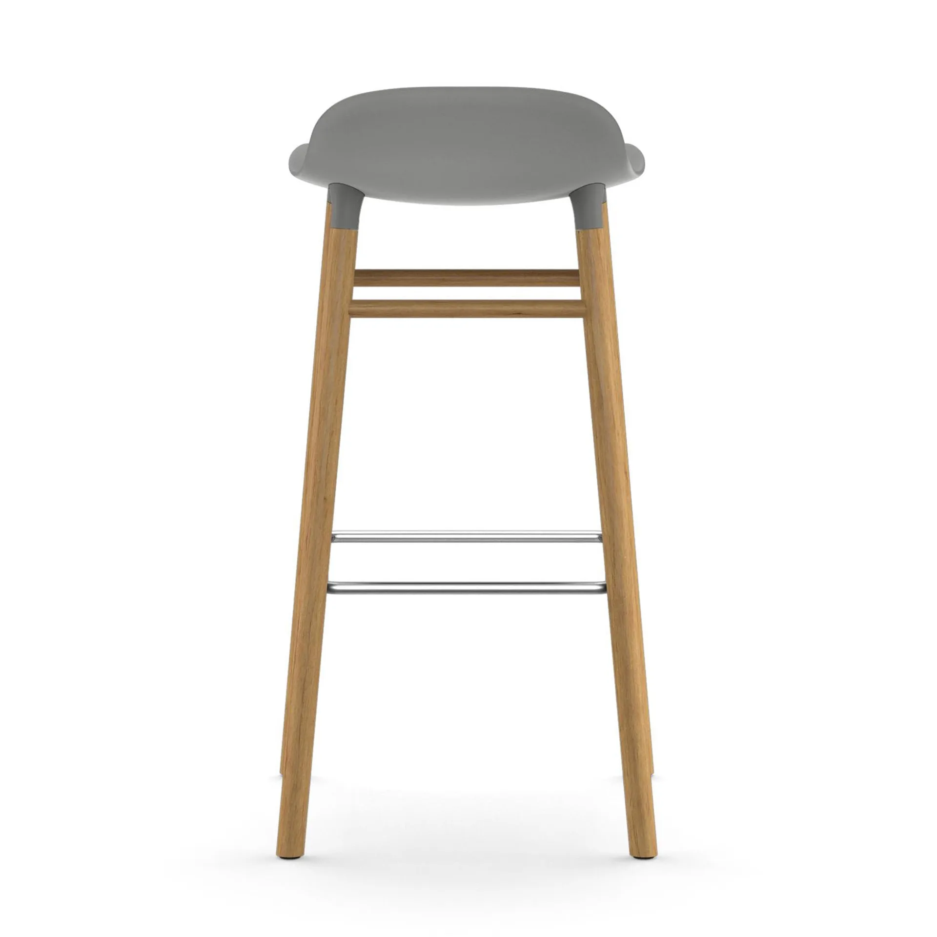 Form barstol eikebein 75 cm, grå Normann Copenhagen