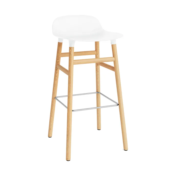 Form barstol eikebein 75 cm - hvit - Normann Copenhagen