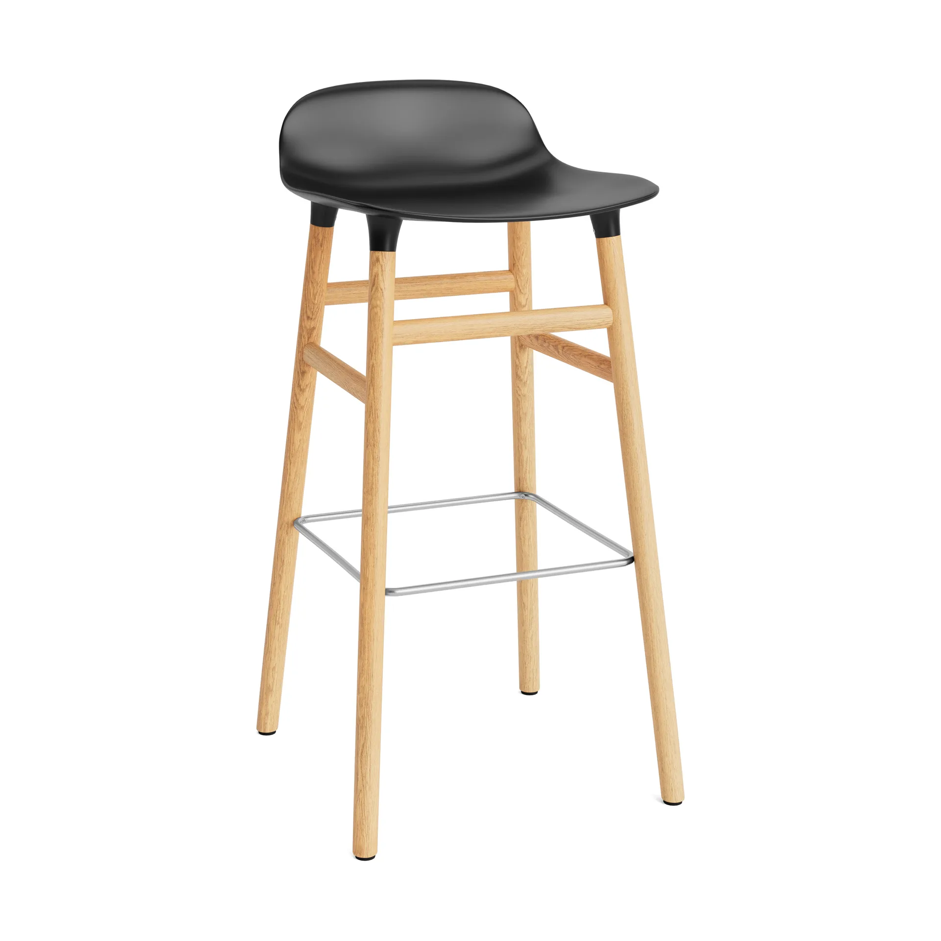 Form barstol eikebein 75 cm, svart Normann Copenhagen
