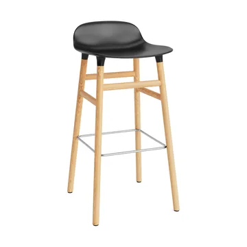Form barstol eikebein 75 cm - svart - Normann Copenhagen