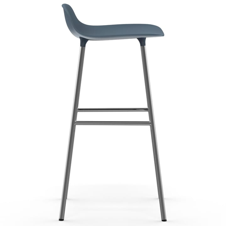 Form barstol forkromede bein 75 cm, Blå Normann Copenhagen