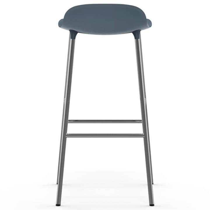 Form barstol forkromede bein 75 cm, Blå Normann Copenhagen